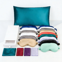 Masque de sommeil en satin de soie personnalisé avec votre logo, boîte tiroir sur mesure, masques de sommeil en satin de soie, cadeau pour demoiselle d'honneur