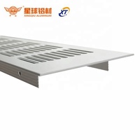 Accessoires de meubles modernes, grille de ventilation en alliage d'aluminium pour armoire, couvercles de ventilation d'air de cuisine, évents décoratifs