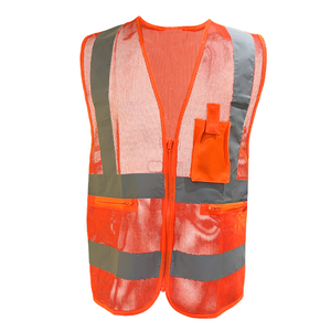 <span class=keywords><strong>WX</strong></span> เสื้อกั๊กนิรภัย Ansi Class 3สำหรับผู้ชาย, เสื้อกั๊กนิรภัยสะท้อนแสงสำหรับใส่ทำงานก่อสร้าง100% มีซิปปรับแต่งโลโก้ได้ตามต้องการทำจากโพลีเอสเตอร์ - Product Image 2