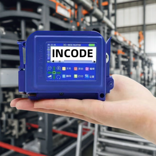 INCODE Mini Thermal 12.7mm Handheld Inkjet Printer 600dpi Expiry Date Coding Machine Plastic Metal Hand Held TIJ Inkjet Label