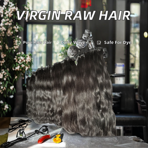 Pelucas de Cabello Humano Rizado Birmano de 12 Pulgadas, 100% Cabello Virgen Remy, Ondulado Natural, para Tejido de Cabello, Gran Venta - Product Image 2