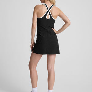Vestido Deportivo Ajustado Personalizado para <span class=keywords><strong>Mujer</strong></span>, Talla XS, para Entrenamiento, Running, <span class=keywords><strong>Tenis</strong></span>, Yoga y Deportes al Aire Libre, <span class=keywords><strong>con</strong></span> Shorts Integrados Decorativos - Product Image 5