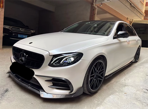 Parachoques delantero de fibra de carbono, alerón difusor trasero, faldones laterales para Benz Clase <span class=keywords><strong>E</strong></span> W213 E200 E300 E400 E63 AMG 2017-2019, Kits de carrocería - Product Image 5