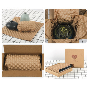 PaperEZ Kraft Paper Air Cushion <strong>Bubble</strong> FSC Certified <strong>Recyclable</strong> Fan Folded No Machine Eco Protective <strong>Wrap</strong> for Fragile Items - Product Image 5