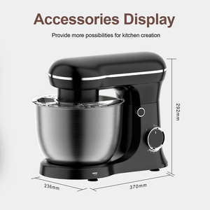 Robot pâtissier ménager 120V 5QT, batteur mélangeur planétaire électrique pour gâteaux, pains et pâtes, appareil de cuisine domestique - Product Image 3