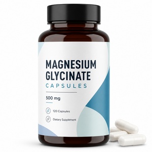 Capsules de Vitamine B6 (Citrate 500mg) et Glycinate de Magnésium à Forte Dose pour la Santé, Marque Privée OEM, Apaisement et Soulagement du Stress - Product Image 1
