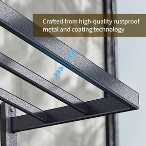 Giá <span class=keywords><strong>s</strong></span>ỉ nhà máy Giá đỡ khăn tắm nhôm màu xám hai thanh dùng cho nhà ở khách <span class=keywords><strong>s</strong></span>ạn - Product Image 3