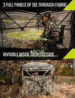 Tente de chasse pliable personnalisable en forme de dôme, abri camouflage multi-personnes imperméable pour le camping en plein air et l'observation des oiseaux