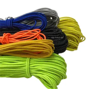Многоцветный 100% удлиняющий резиновый сердечник светоотражающий трассировщик банджи ударный шнур