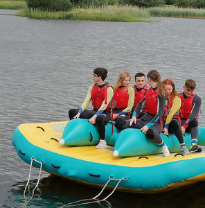 Bateau gonflable flottant pour sports nautiques, tube de course à la <span class=keywords><strong>banane</strong></span> remorquable pour lac et mer - Product Image 3