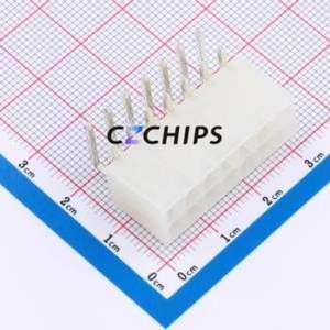 DLL-5569-14AW Wire-to-Board Pin Header Bent Lead Through Hole,P=4.2mm Connector 2x7P 4.2mm Right Angle Insert 14P - Product Image 1