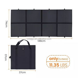 Panneaux solaires portables flexibles EnergyCreative 500W, 100W, 160W, couverture solaire pliable pour le camping, panneaux solaires portables 200W, 160W - Product Image 4