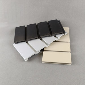 Venta caliente negro PVC Slatwall Panel impermeable nuevo diseño PVC garaje listón pared para uso en interiores - Product Image 1
