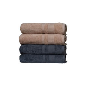 Elegante Dobby Stripe Hotel-Toallas de algodón orgánico Premium - Product Image 1