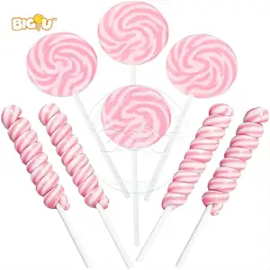 Individually Wrapped Candy Factory Bulk Lollipop Premium Quality Standards Candy Stick With Customized Flavor