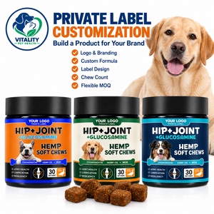 Complément alimentaire pour chiens sous marque privée, sous forme de bouchées molles, avec glucosamine, chondroïtine et chanvre pour la mobilité quotidienne et le soutien articulaire - Product Image 3