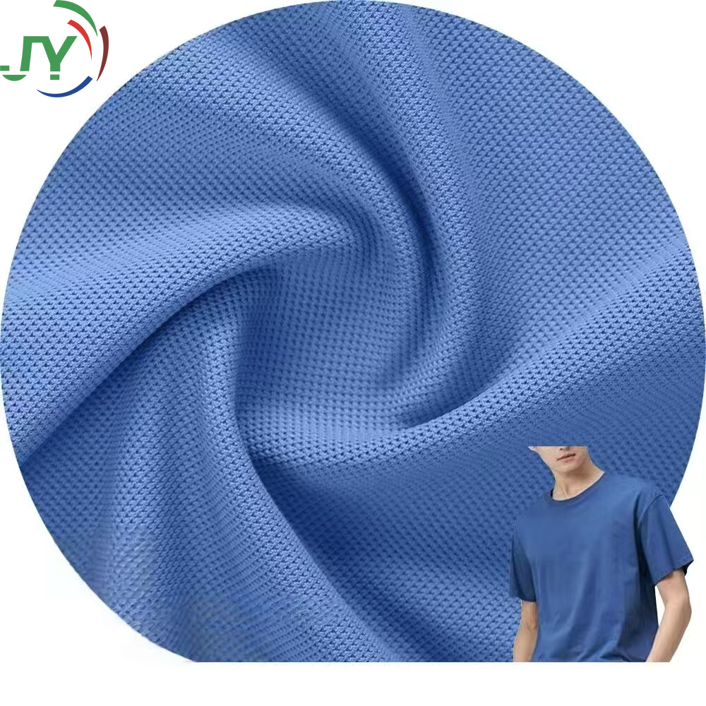 160GSM Nylon Spandex Warp Knitted Quick-Dry Cool Casual Style Pique Plain Fabric for Sportswear Shirts Dresses Shoes Materials