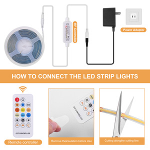 Dimmable dotless DC 24V CCT nhà có thể điều chỉnh Trắng CCT LED Strip hộp màu LED Strip <span class=keywords><strong>Kit</strong></span> ấm trắng mát mẻ LED Strip - Product Image 6