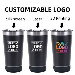 Custom logo 16oz Stainless Steel <b>Double</b> <b>Wall</b> Vacuum Speaker Beer Tumbler Travel Camping Music Beer Cup Insulated Speaker <b>Mug</b> - Product Image 5