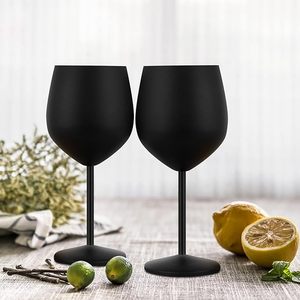 500ml <span class=keywords><strong>grand</strong></span> <span class=keywords><strong>verre</strong></span> à vin en acier inoxydable pour vin rouge cocktail <span class=keywords><strong>Martini</strong></span> fête à la maison boire - Product Image 2