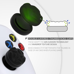 PlayVital Cushion Soft Silicone Rubber Joystick Grip Thumbstick Cover pour manette PS4 PS5 - Product Image 4