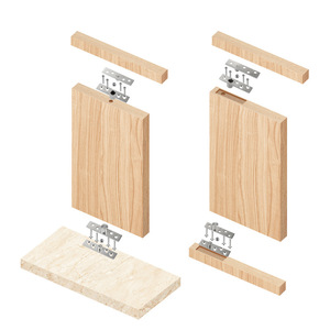 Charnière de porte invisible rotative à 360 degrés en acier inoxydable <span class=keywords><strong>pour</strong></span> <span class=keywords><strong>portes</strong></span> d'armoires - Design minimaliste moderne - Product Image 2