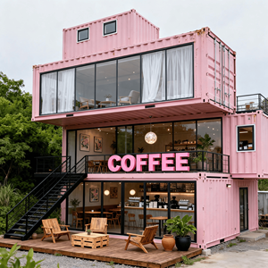 低成本两层集装箱咖啡店，为初创企业和商业街快速打造预制咖啡馆业务 - Product Image 4