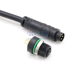 ชุดสายเคเบิลพีวีซีพร้อมปลั๊กตัวผู้แบบตรง M8 5 ขา รหัส B - Product Image 6