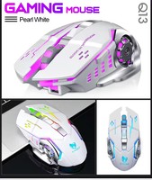 Ratón Inalámbrico para Juegos T-WOLF, Mini, Ergonómico, con Luz LED Óptica 6D, 2.4GHz, USB, Bluetooth, Recargable, para PC y Portátil