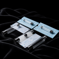 Cartouche en verre stérile jetable de 3 ml, flacon en verre borosilicate avec piston en caoutchouc, 100 % scellé