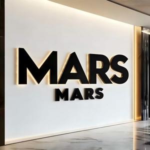 Office Indoor Wall Decoration 3D LED Backlit Acrylic Logo Signage Company <b>Name</b> Sign with Easy Installation - Product Image 2