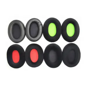 Free Shipping Replacement Velvet and Protein Ear Pads Foam Cushions Earpads for KHX-HSCP Kinston Hyper X Cloud II 2 Headphones