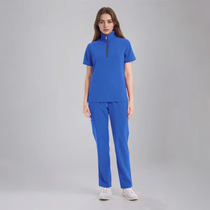 Ensembles de Blouses d'Infirmière Personnalisées en Gros, Uniformes Médicaux, Vêtements de Travail Hospitaliers Confortables, Tendance et Respirants, Ensemble 2 Pièces pour Femmes - Product Image 6