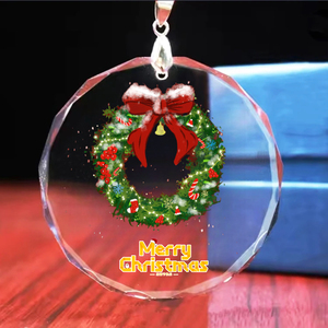 Vente en gros de décorations de Noë<span class=keywords><strong>l</strong></span> en cristal K9 3D de 60/80 mm - Décoration suspendue festive pour <span class=keywords><strong>arbre</strong></span> de Noë<span class=keywords><strong>l</strong></span>, maison, bureau (cadeau de Noë<span class=keywords><strong>l</strong></span>) - Product Image 3