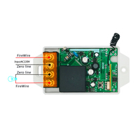 Mando a distancia de 220V y 80A, receptor blanco, 433 MHz, transmisor inalámbrico de Control remoto RF