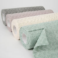 Rollo de Paño de Limpieza Antibacterial, Reutilizable, Texturizado, para Cocina, Hogar, Restaurante, Hotel, Suministro al por Mayor