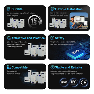 30kwh 51.2V 600ah LiFePO4 năng lượng nhà lưu trữ pin gói Bluetooth năng lượng mặt trời nhà hệ thống năng lượng BMS bảo vệ - Product Image 3