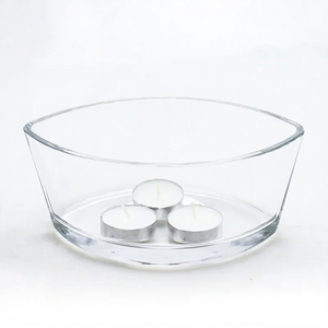 Gran inventario de lujo de 770ml de alta calidad en forma de barco, tarro de vela de vidrio transparente para hacer velas con tapa de madera - Product Image 1