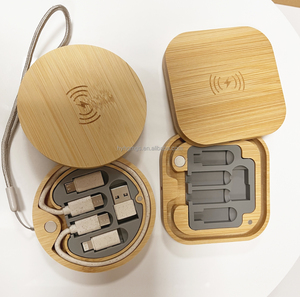 60W siêu tốc độ cao tre không dây Sạc Hộp Type-C cổng QC3.0 pd3.0 chống cháy bảo vệ 5V/2A dữ liệu cung cấp điện adapter - Product Image 1