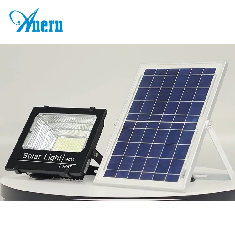 Anern Best sale wall mounted outdoor solar light 40w