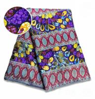 Kain Ankara Wax Cetak Nigeria Berkualitas Tinggi 3D 5 Yard, Batik Super Grand Afrika Bordir Renda Emas, Bernapas, Cocok untuk Pernikahan
