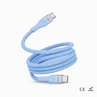 Cable USB Tipo-C Magnético de 100W 5A con Trenzado de Nailon y Conductor de Cobre Puro para iPhone 17/18