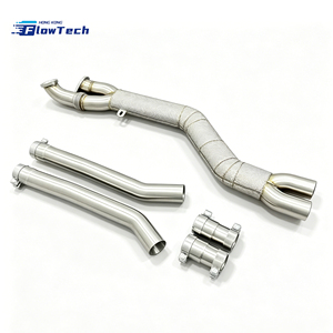 Tubo Intermedio de Acero Inoxidable 304 de Alta Calidad para BMW G80 G82 G87 M3 M4 M2 S58 3.0L Twin Turbo, Mejora del Escape de Competición con Protector Térmico - Product Image 4