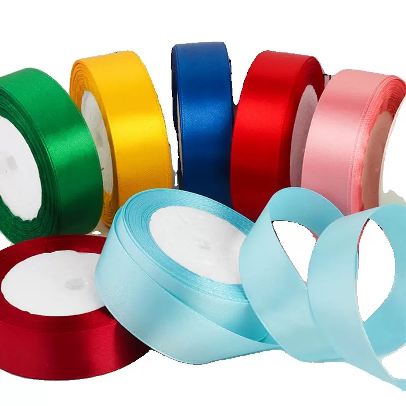 Wholesale Eco-Friendly Metallic 4cm Polyester Ribbon Colorful Christmas Gift Decoration Wedding 25 Yards Packaging Boxes Flower