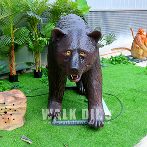 Outdoor Grande Moderno Silicone Animação Robô Espuma Animatronic Animal Urso Marrom Vida Tamanho Urso Marrom - Product Image 5