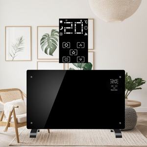 Chauffage par convection domestique avec panneau en verre trempé, chauffage rapide, puissance réglable 1000W/2000W, écran LED et télécommande Wi-Fi - Product Image 2