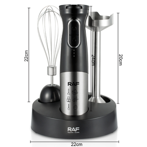 Ensemble de mixeur sans fil RAF 200W 4 en 1, mixeur à main, robot culinaire avec batterie 2000mAh et pot de 700ml sans BPA, mixeur à bâton 5 en 1 - Product Image 6