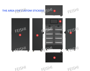 24/7 Tự Phục Vụ Thông Minh Tủ Lạnh Máy Bán Hàng Tự Động Với Dual Camera Và Đầu Đọc Thẻ Cho Trái Cây Và Bánh Sandwich Sdk Chức Năng - Product Image 5