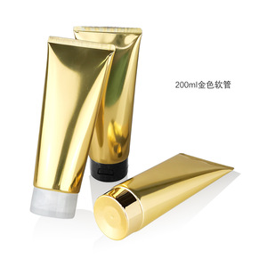 หลอดอลูมิเนียมสีทองสำหรับเครื่องสำอาง ขนาด 10 กรัม 20 กรัม 80 กรัม 100 กรัม 200 กรัม พร้อมฝาเกลียว สำหรับใส่ครีมทำความสะอาดผิวหน้า ครีมอาบน้ำ โลชั่น  รับทำโลโก้ตามสั่ง - Product Image 6