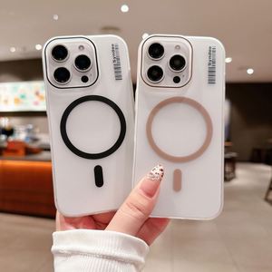 เคสโทรศัพท์แบบใสกึ่งโปร่งแสง รองรับการชาร์จไร้สาย สำหรับ iPhone 16 15 14 13 12 11 Pro Max เคสแข็งบางเฉียบแบบด้าน - Product Image 5